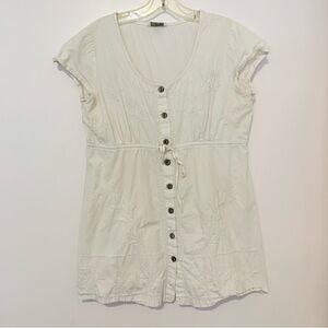 April Cornell White Button Down top